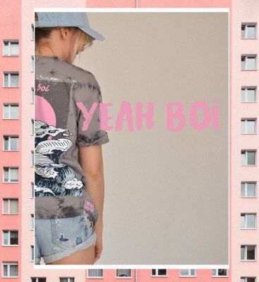 T-SHIRT GOTTA LOTTA WAVES BATIK GREY